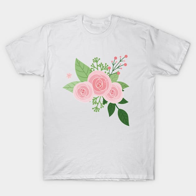 Flowers Art T-Shirt by Samr Shop